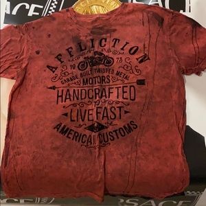 Affliction reversible shirt 2XL
